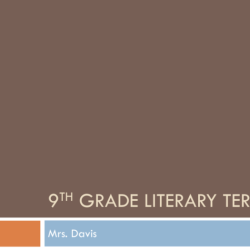 Literary terms diagnostic answer key