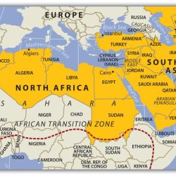 Africa map north asia southwest