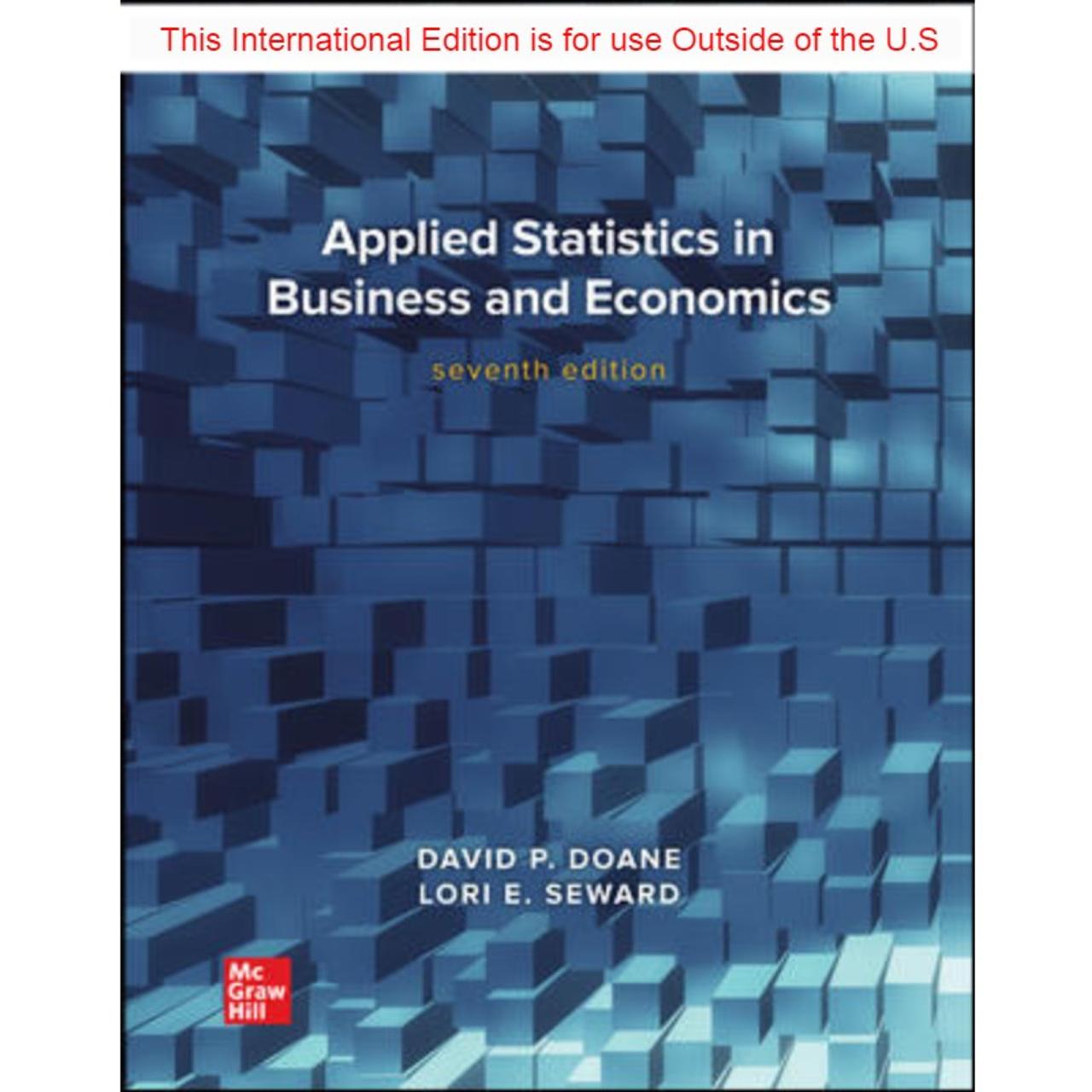 Applied statistics in business and economics doane pdf