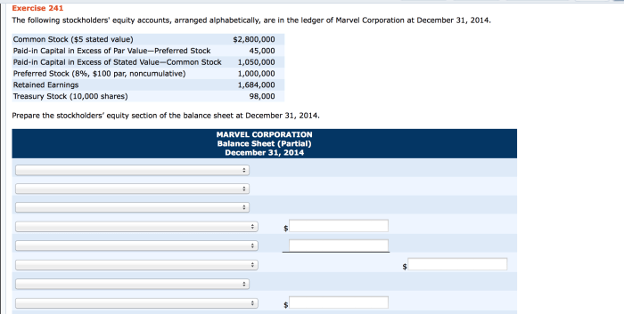 Equity following stockholders accounts ledger arranged alphabetically corporation help please westin solved