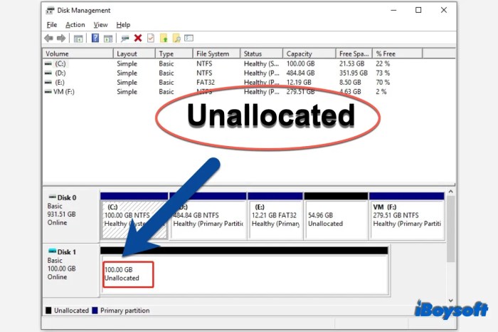 Lab 5-3 using various disk management tools