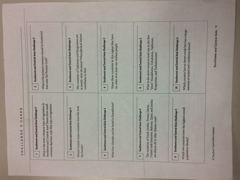 Key asia answer southwest study guide unit mid